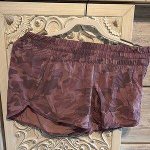 Athleta Brown Athletic Shorts with Elastic Waistband